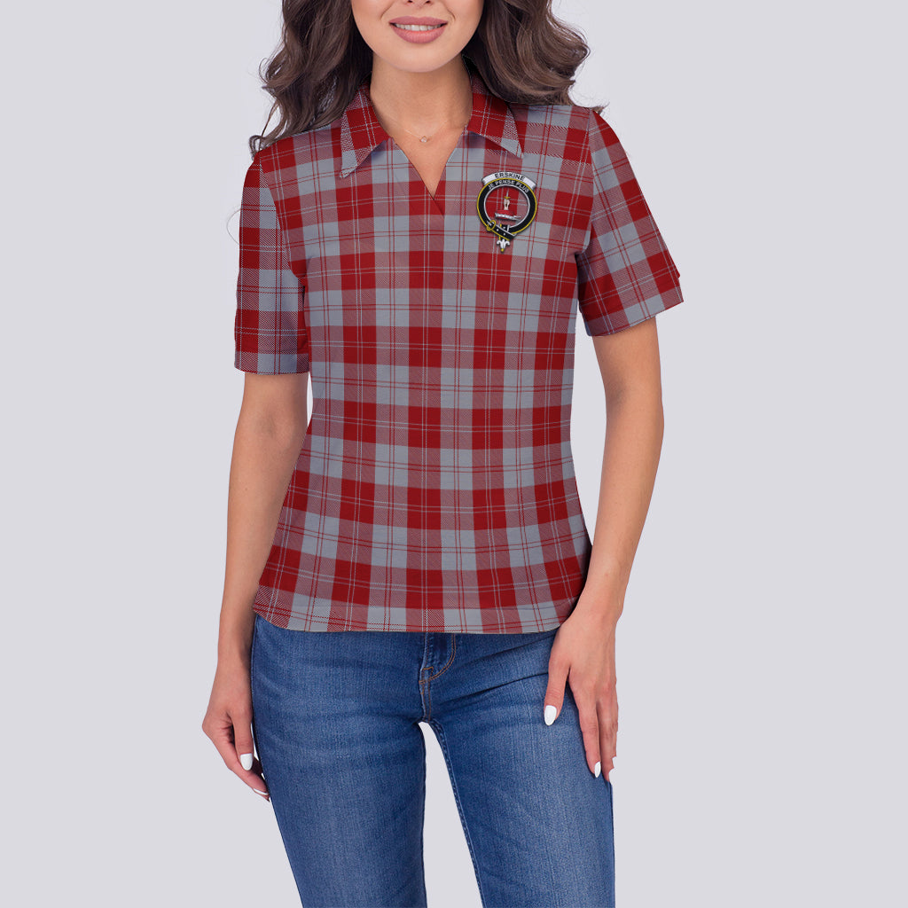 erskine-red-tartan-polo-shirt-with-family-crest-for-women