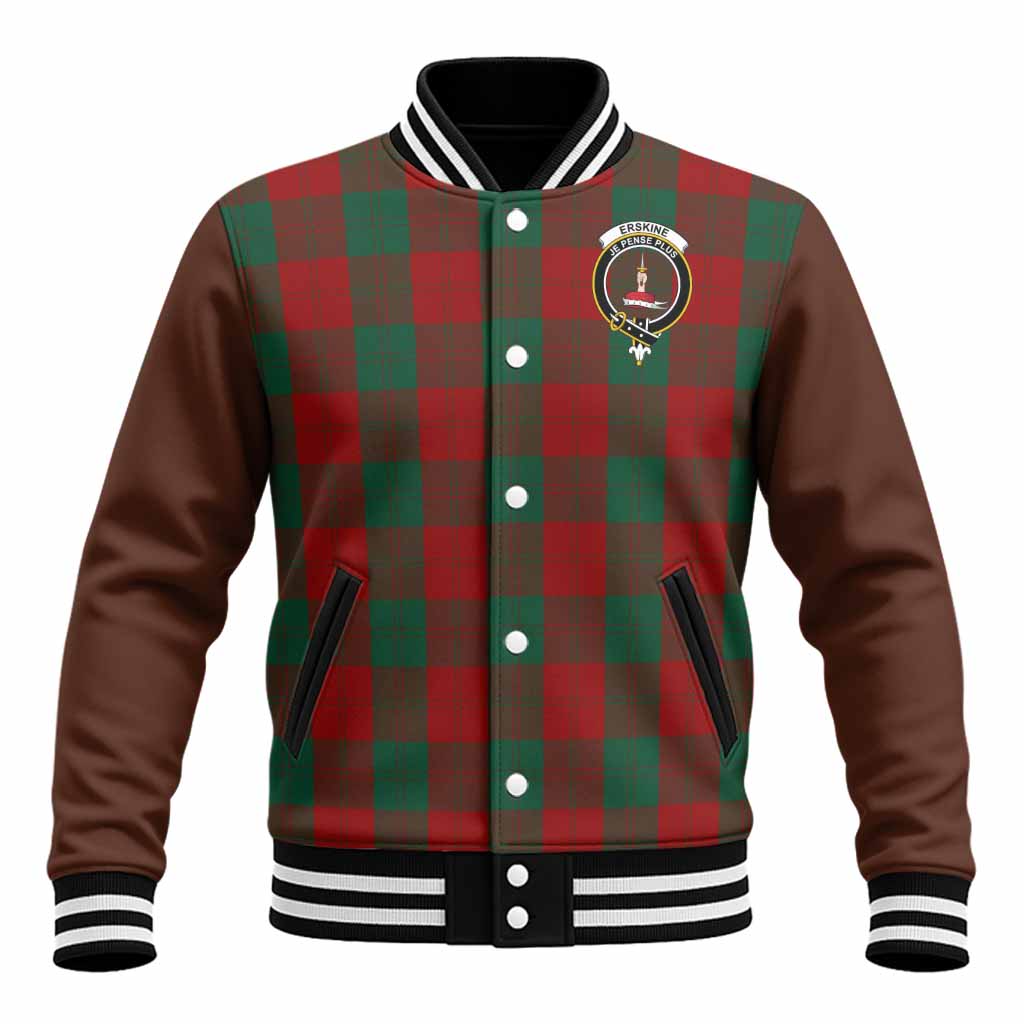 Erskine Tartan Accent Baseball Jacket with Family Crest