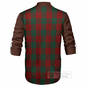 Erskine Tartan Accent Ghillie Shirt with Family Crest