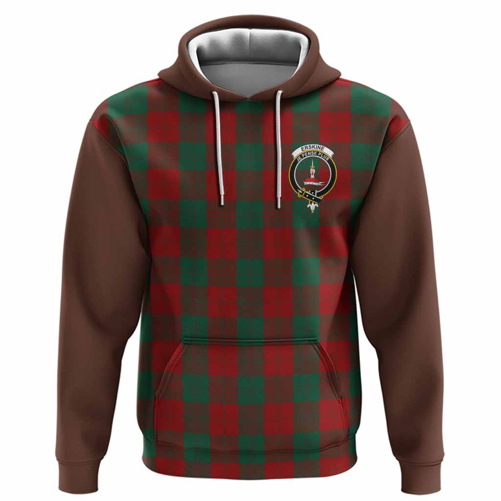 Erskine Tartan Accent Hoodie with Family Crest