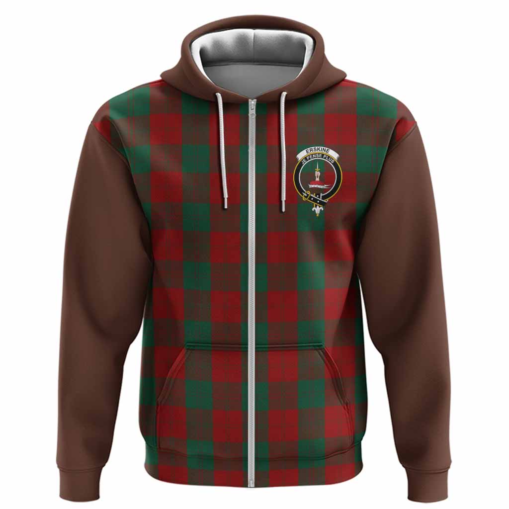 Erskine Tartan Accent Hoodie with Family Crest