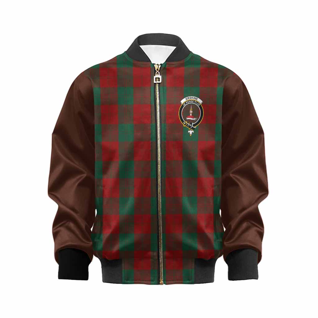 Erskine Tartan Accent Kid Bomber Jacket with Family Crest