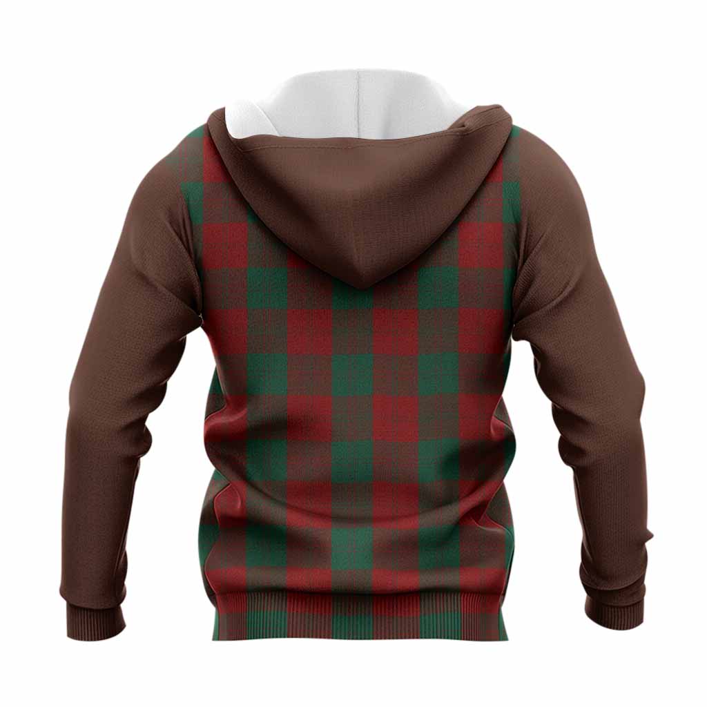 Erskine Tartan Accent Knitted Hoodie with Family Crest