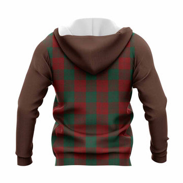Erskine Tartan Accent Knitted Hoodie with Family Crest