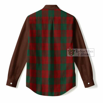 Erskine Tartan Accent Women Casual Shirt with Family Crest