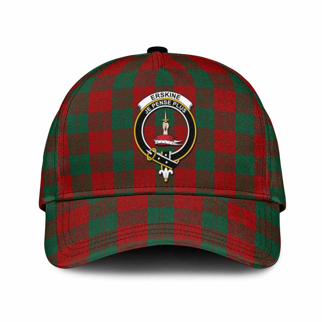 Erskine Tartan Classic Cap with Family Crest