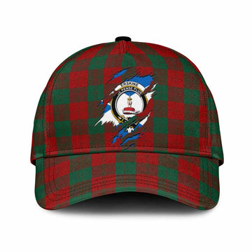 Erskine Tartan Classic Cap with Family Crest In Me Style