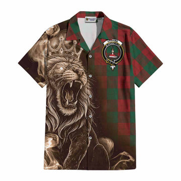 Erskine Tartan Cotton Hawaiian Shirt Roaring Lion Heritage