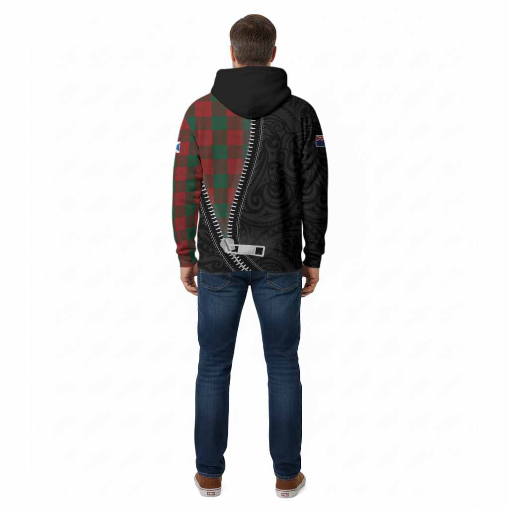 Erskine Tartan Cotton Hoodie New Zealand Pattern Unique Zipper Stylized