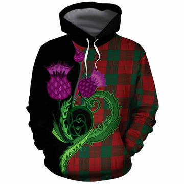 Erskine Tartan Cotton Hoodie Traditional Scottish Thistle