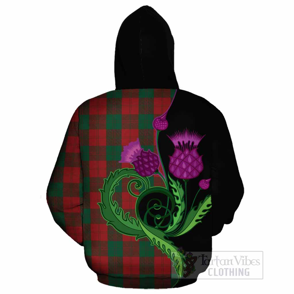 Erskine Tartan Cotton Hoodie Traditional Scottish Thistle