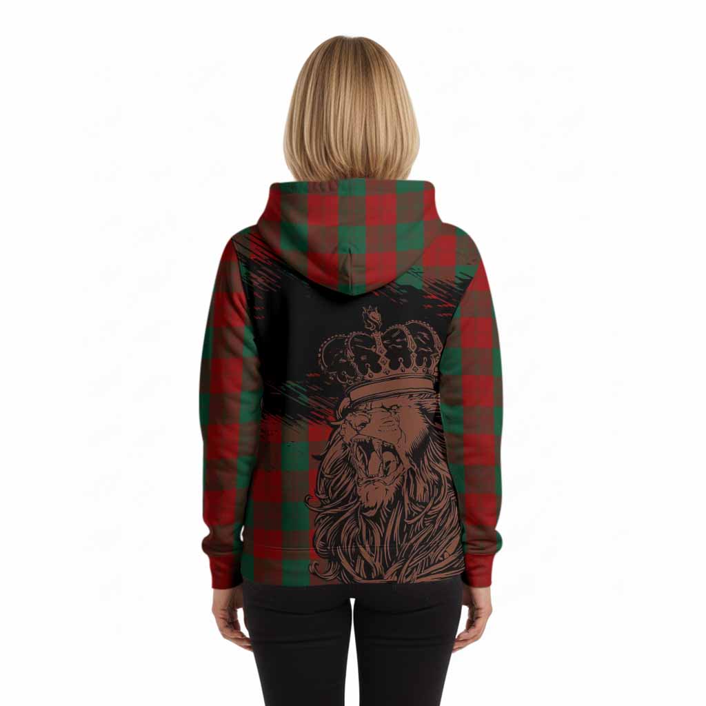 Erskine Tartan Crest Hoodie Crowned Lion Heritage Style