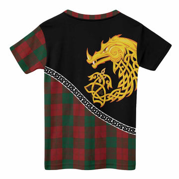 Erskine Tartan Crest Kid T-shirt Legendary Dragon Knot Half Style