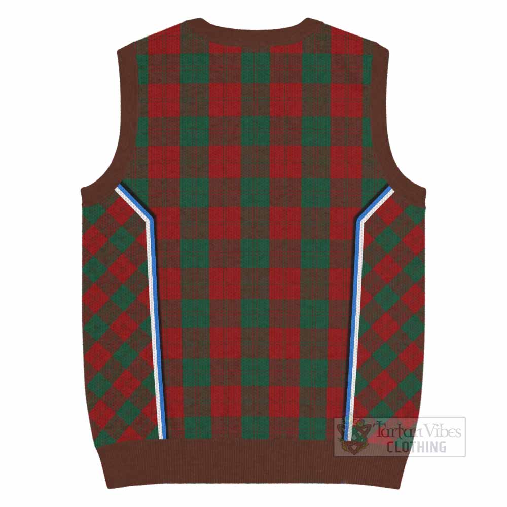 Erskine Tartan Crest Knitted V-Neck Vest Scotland Coat of Arm Flag Style - Tartan Vibes Clothing