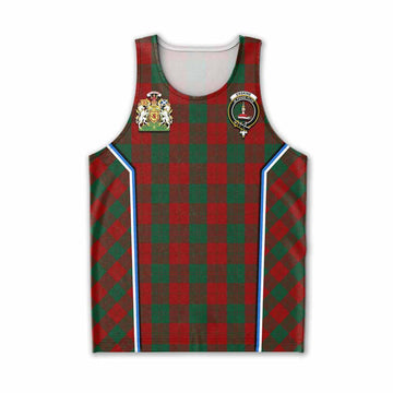 Erskine Tartan Crest Men Tank Top Scotland Coat of Arm Flag Style - Tartan Vibes Clothing