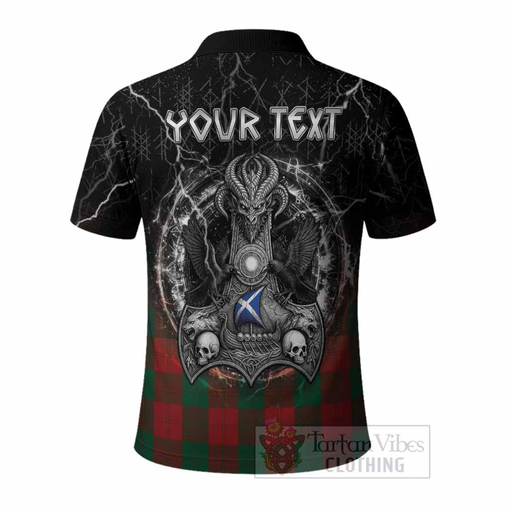Erskine Tartan Crest Polo Shirt Celtic Odin's Raven Legacy