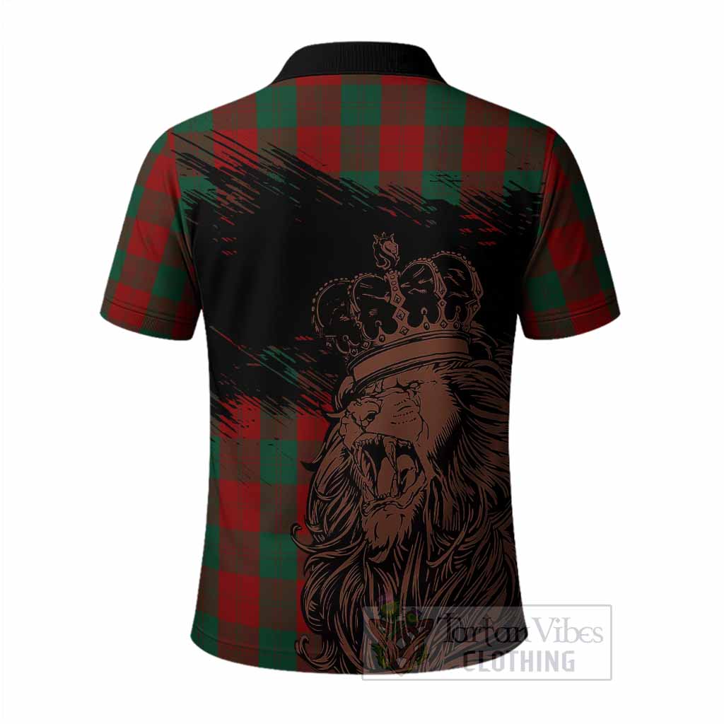Erskine Tartan Crest Polo Shirt Crowned Lion Heritage Style