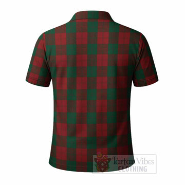 Erskine Tartan Crest Polo Shirt Ferocious Lion Style