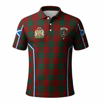 Erskine Tartan Crest Polo Shirt Scotland Coat of Arm Flag Style - Tartan Vibes Clothing