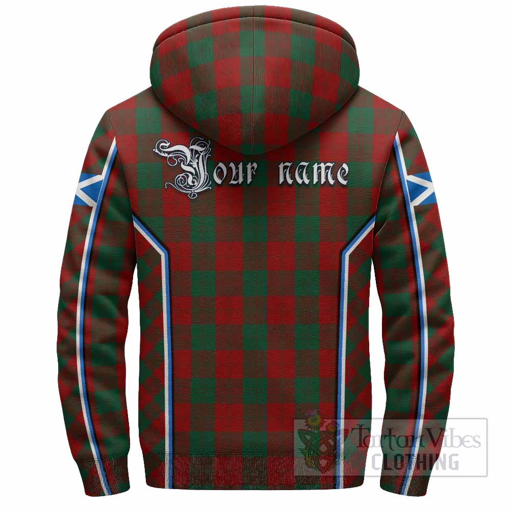 Erskine Tartan Crest Sherpa Hoodie Scotland Coat of Arm Flag Style - Tartan Vibes Clothing