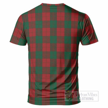 Erskine Tartan Crest T-Shirt Ferocious Lion Style
