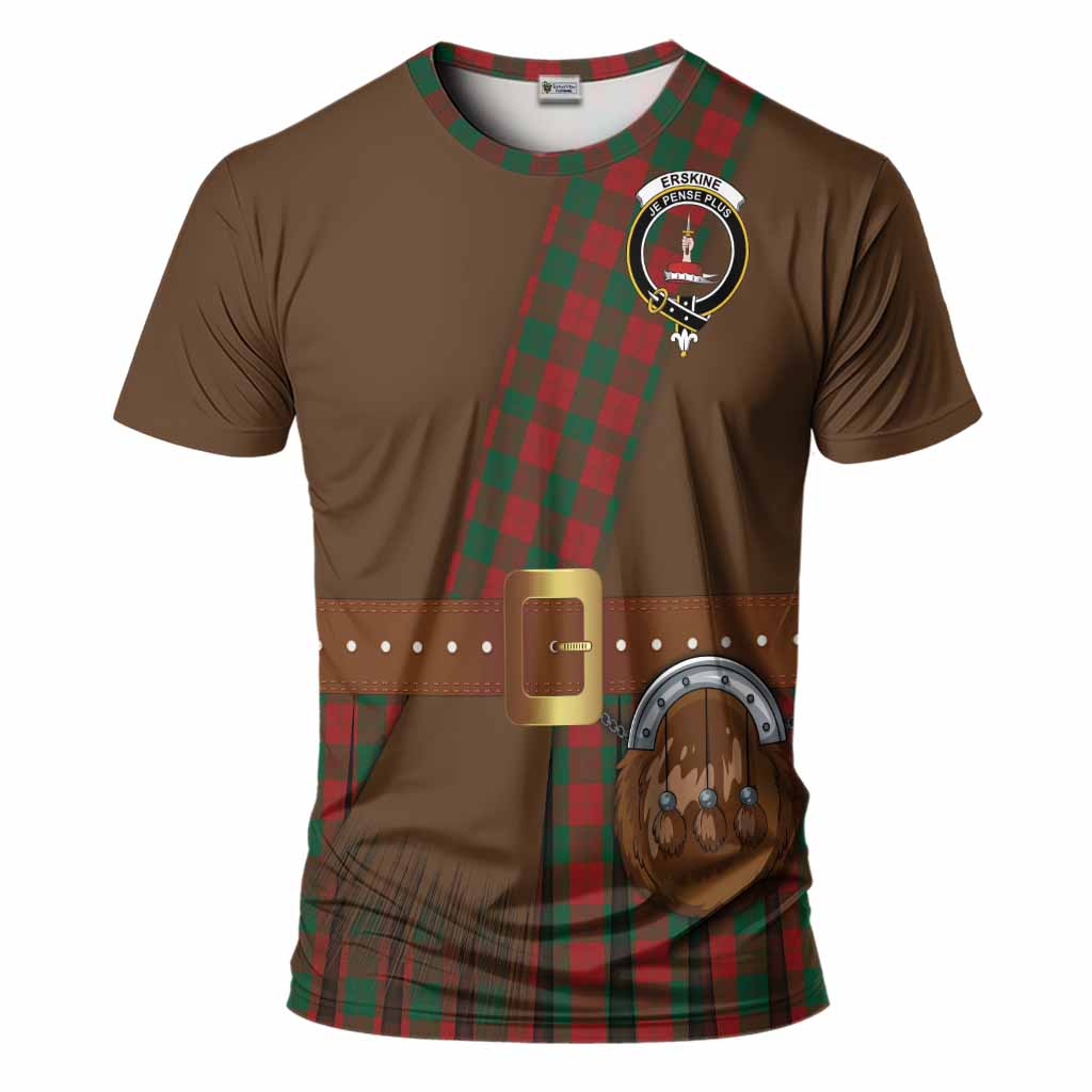 Erskine Tartan Crest T-Shirt Kilt Costume Style