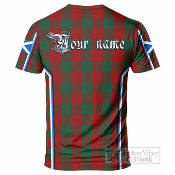 Erskine Tartan Crest T-shirt Scotland Coat of Arm Flag Style - Tartan Vibes Clothing