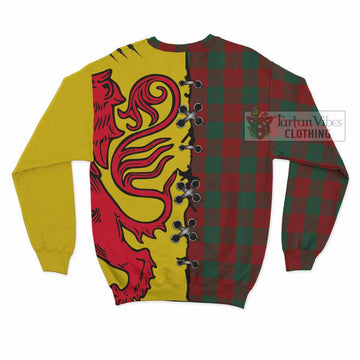 Erskine Tartan Family Crest Sweatshirt Lion Rampant Honor
