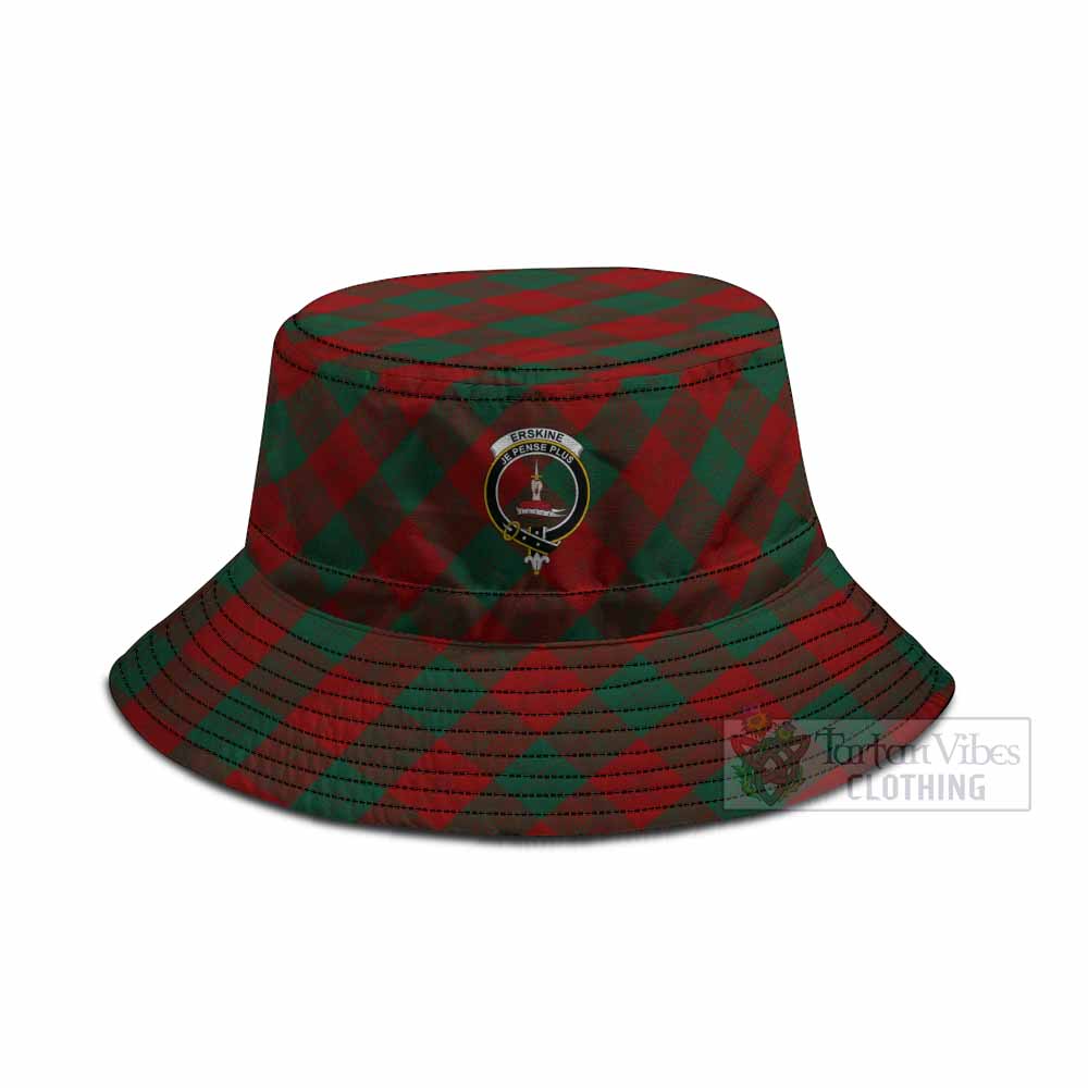Erskine Tartan Fishing Hat with Family Crest