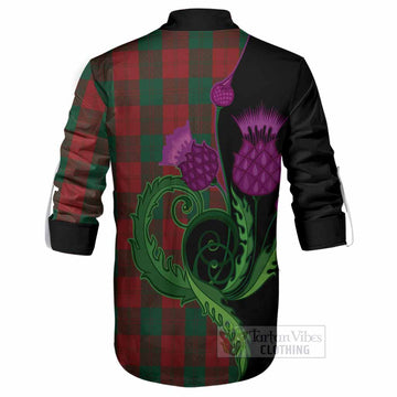 Erskine Tartan Ghillie Shirt Traditional Scottish Thistle