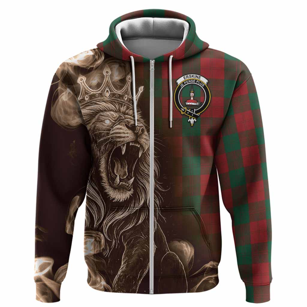 Erskine Tartan Hoodie Roaring Lion Heritage
