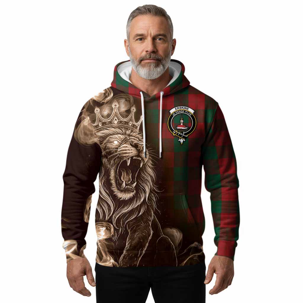 Erskine Tartan Hoodie Roaring Lion Heritage