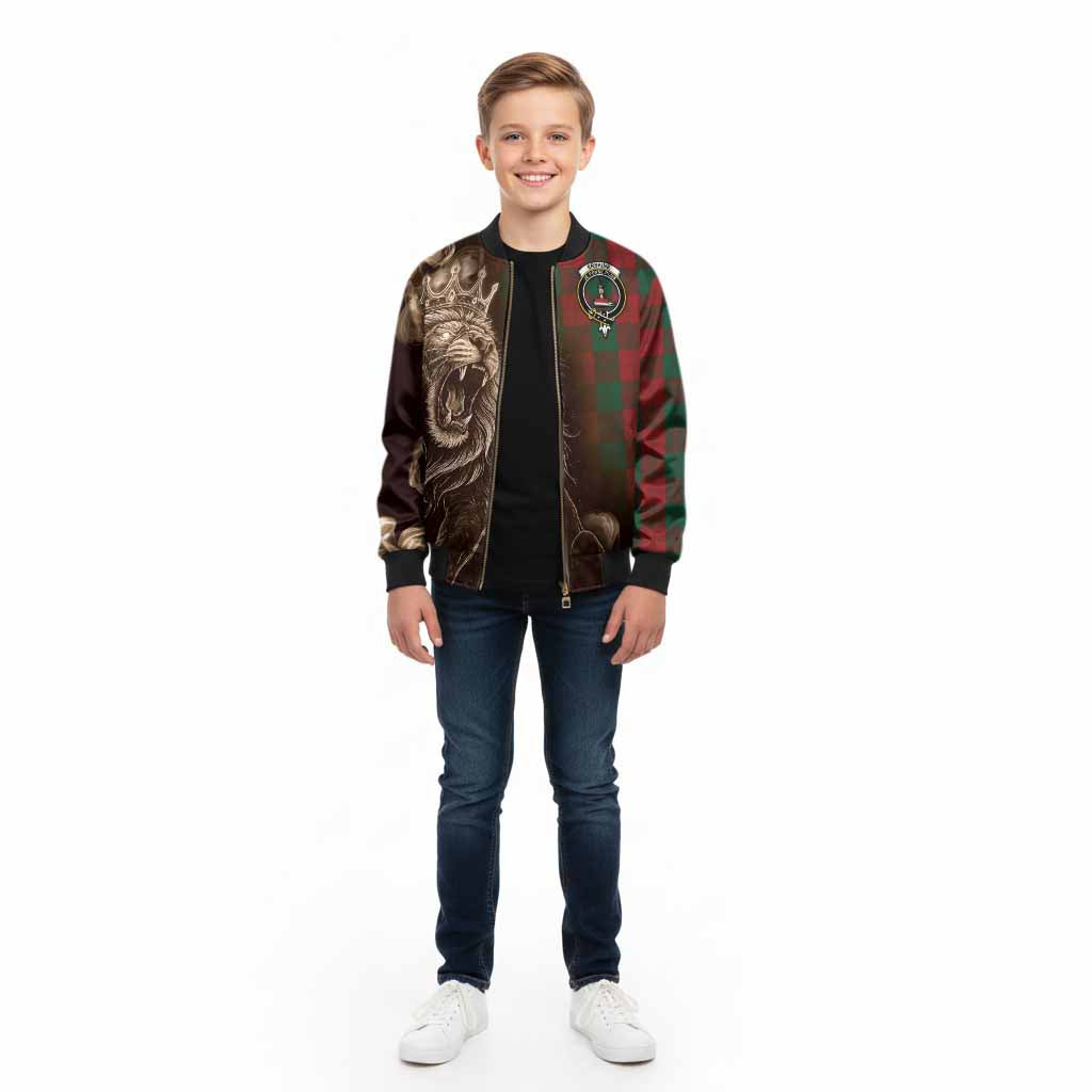 Erskine Tartan Kid Bomber Jacket Roaring Lion Heritage