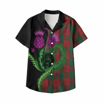 Erskine Tartan Kid Hawaiian Shirt Traditional Scottish Thistle