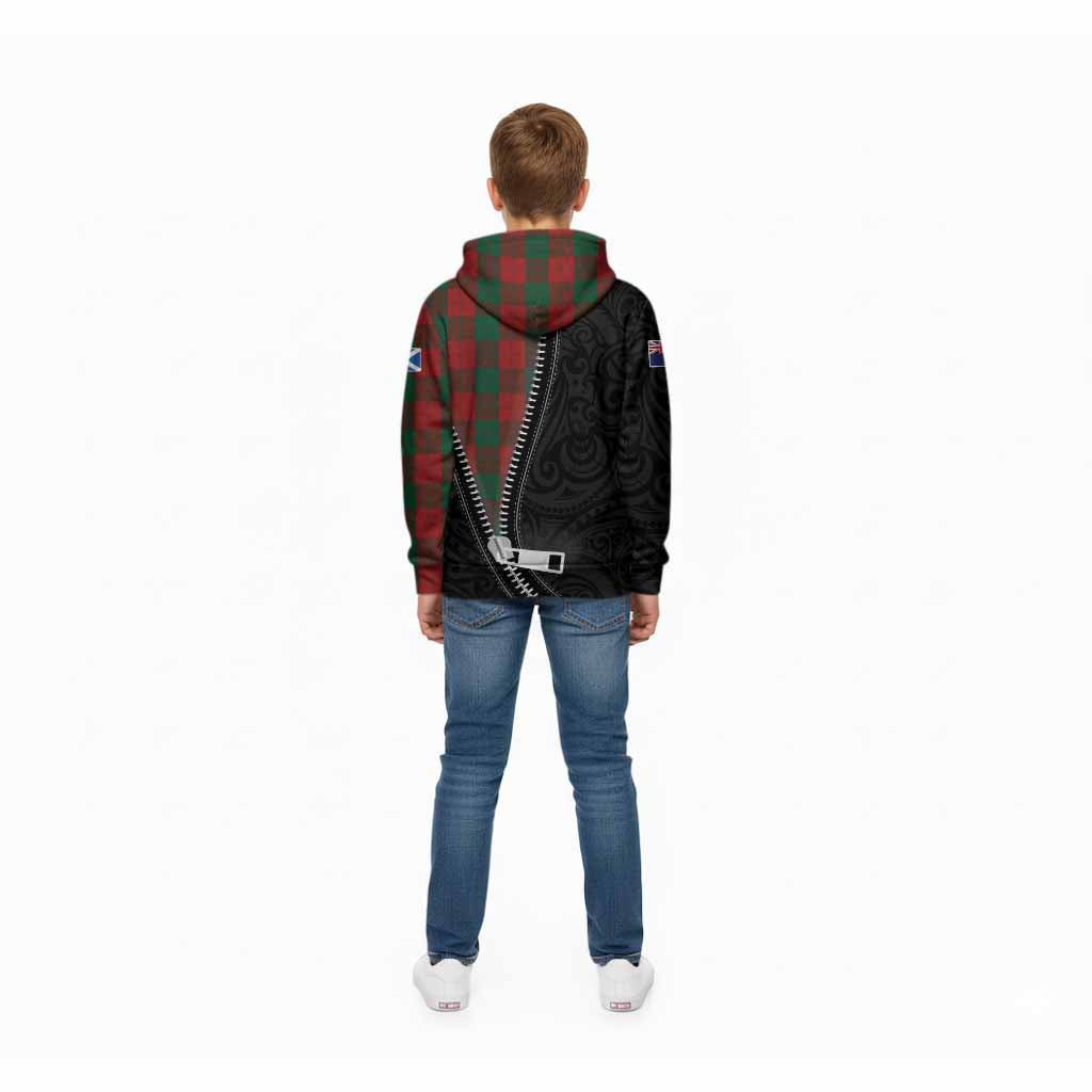 Erskine Tartan Kid Hoodie New Zealand Pattern Unique Zipper Stylized