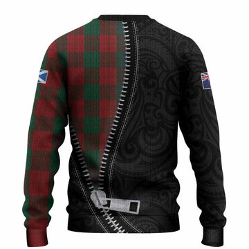 Erskine Tartan Knitted Sweater New Zealand Pattern Unique Zipper Stylized