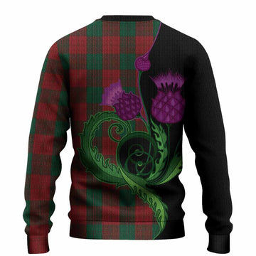 Erskine Tartan Knitted Sweater Traditional Scottish Thistle