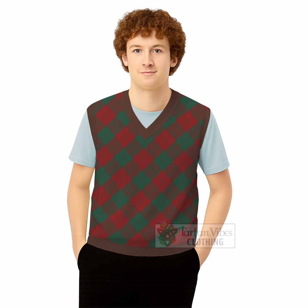 Erskine Tartan  Knitted V-Neck Vest Cross Style