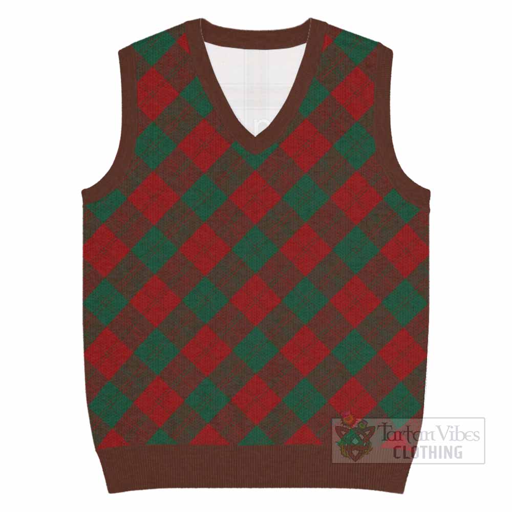 Erskine Tartan  Knitted V-Neck Vest Cross Style