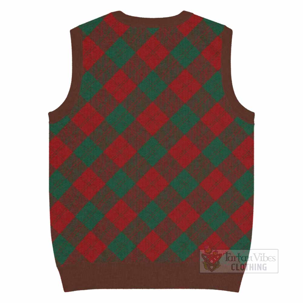 Erskine Tartan  Knitted V-Neck Vest Cross Style