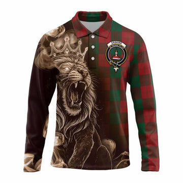 Erskine Tartan Long Sleeve Polo Shirt Roaring Lion Heritage
