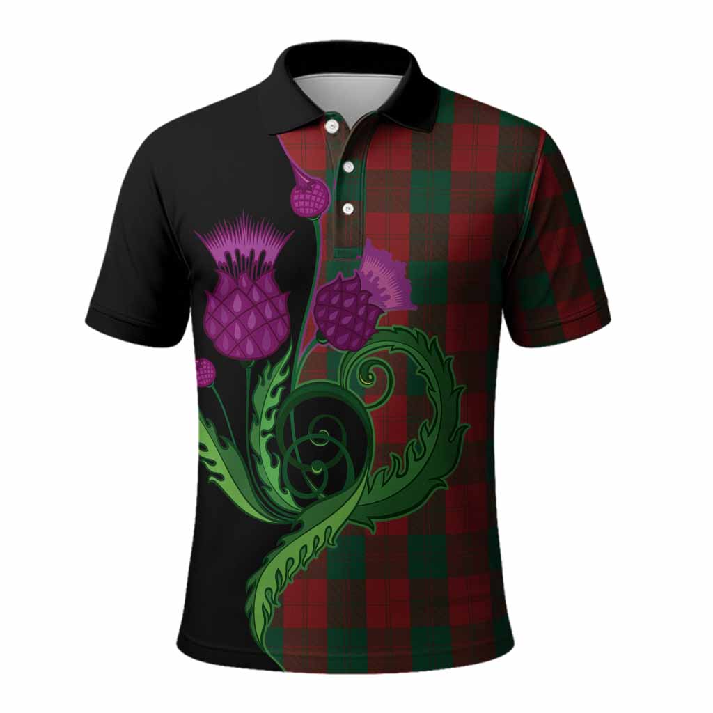 Erskine Tartan Polo Shirt Traditional Scottish Thistle