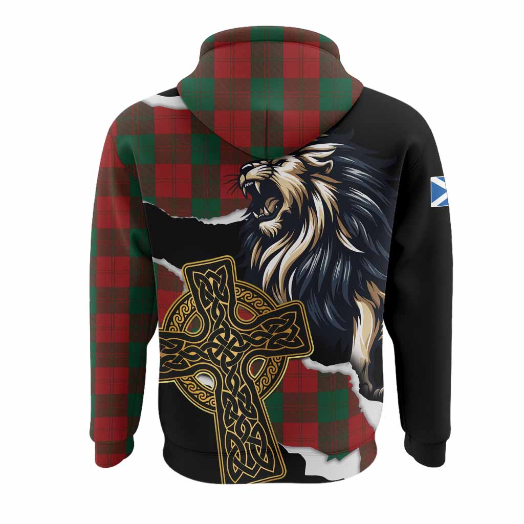 Erskine Tartan Scottish Hoodie Lion Celtic Heritage