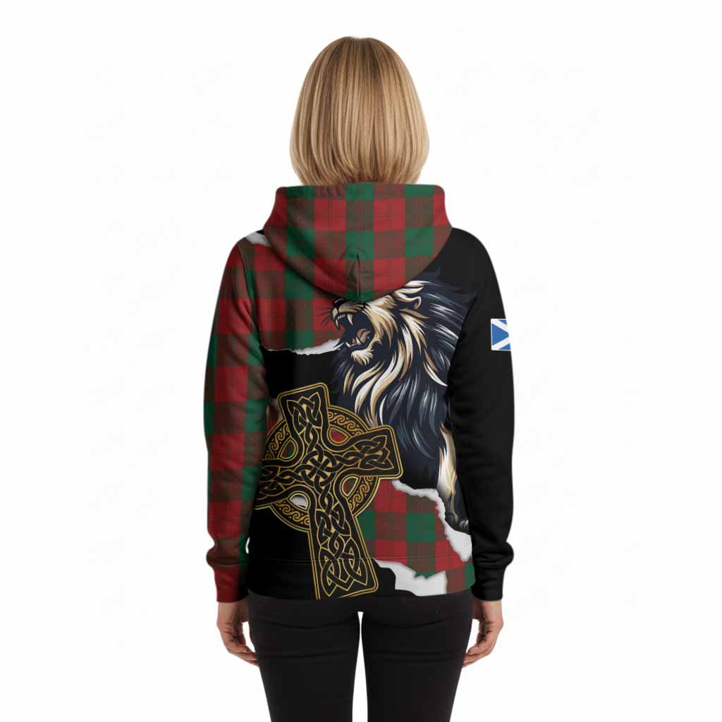 Erskine Tartan Scottish Hoodie Lion Celtic Heritage