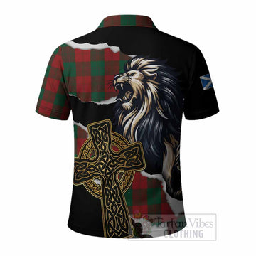 Erskine Tartan Scottish Polo Shirt Lion Celtic Heritage