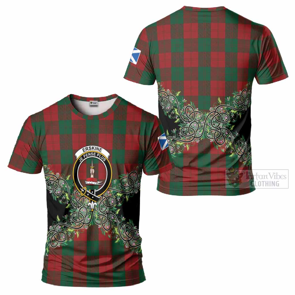 Erskine Tartan T-Shirt Thistle Scottish Spirit