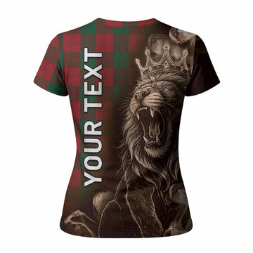 Erskine Tartan Women T shirt Roaring Lion Heritage