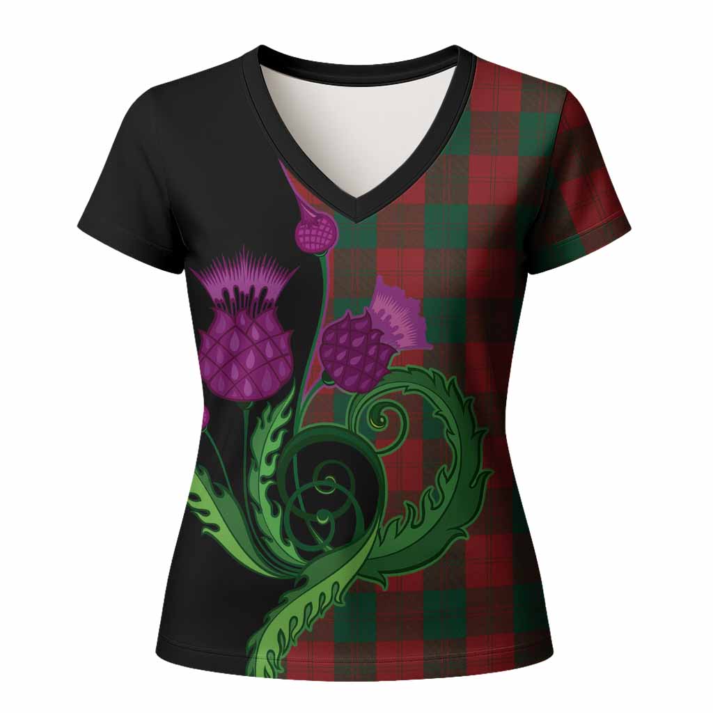 Erskine Tartan Women T shirt Traditional Scottish Thistle