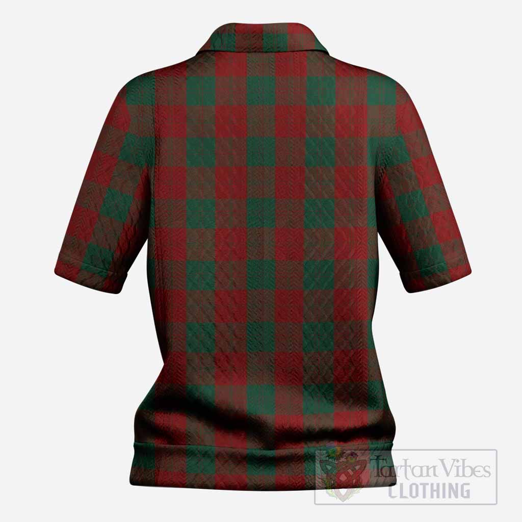 Erskine Tartan Women’s Polo Sweater Top with Family Crest