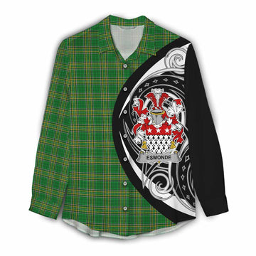Esmonde Irish Clan Women's Casual Shirt Celtic Circle Style Female - Tartan Vibes Clothing